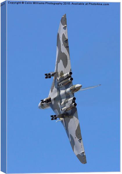  Avro Vulcan Take Off Riat 2015 Canvas Print by Colin Williams Photography
