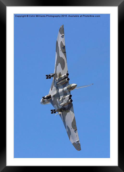  Avro Vulcan Take Off Riat 2015 Framed Mounted Print by Colin Williams Photography