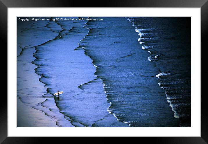 The Surfer  Framed Mounted Print by graham young