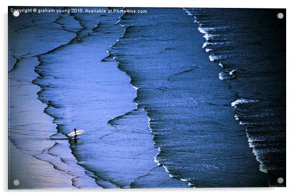 The Surfer  Acrylic by graham young