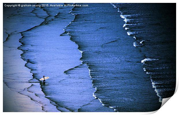 The Surfer  Print by graham young