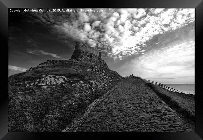  Lindisfarne Castle Framed Print by Andrew Warhurst