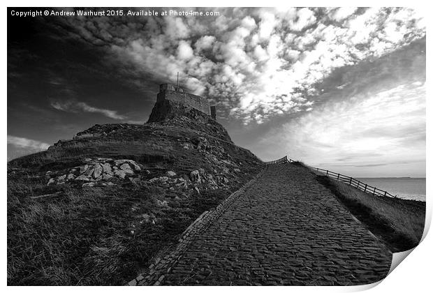  Lindisfarne Castle Print by Andrew Warhurst