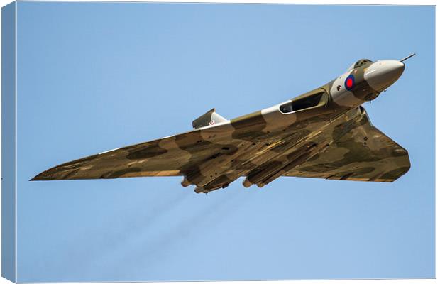 Delta Bomber Vulcan XH558 at RIAT Canvas Print by Oxon Images