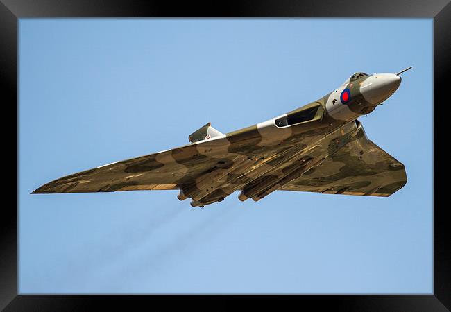 Delta Bomber Vulcan XH558 at RIAT Framed Print by Oxon Images