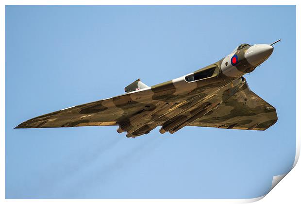 Delta Bomber Vulcan XH558 at RIAT Print by Oxon Images