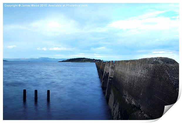 Cramond Island  Print by James Wood