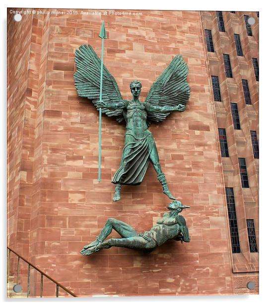  Coventry Cathedral Acrylic by philip milner