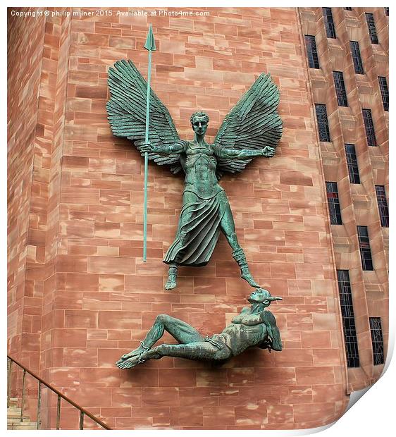  Coventry Cathedral Print by philip milner