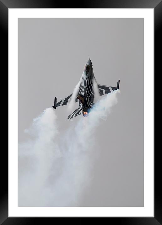 Belgian F16 Framed Mounted Print by J Biggadike