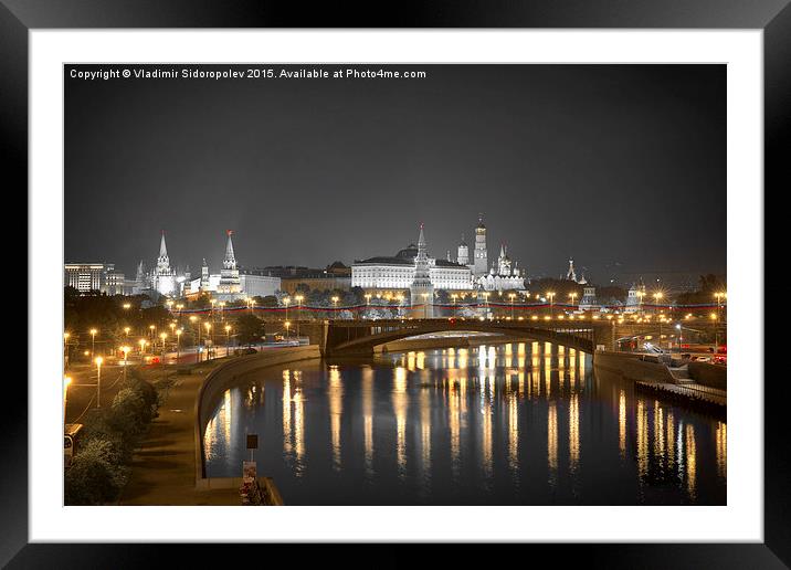 The Kremlin Framed Mounted Print by Vladimir Sidoropolev