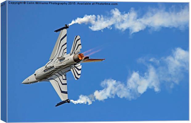  Lockheed Martin F-16A Fighting Falcon Riat 2015 1 Canvas Print by Colin Williams Photography