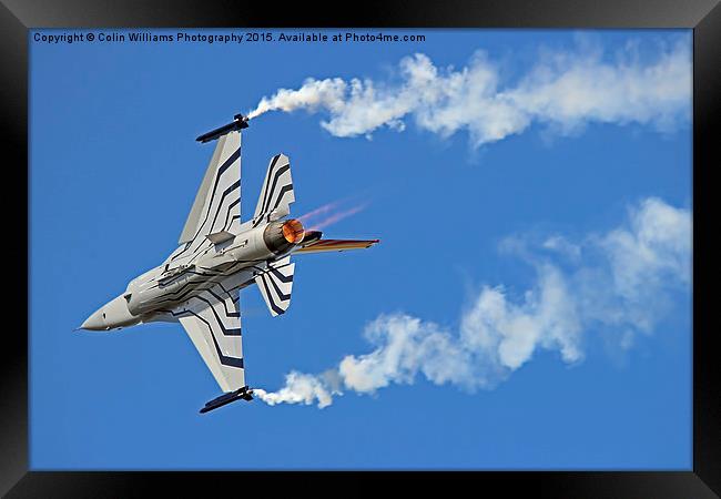  Lockheed Martin F-16A Fighting Falcon Riat 2015 1 Framed Print by Colin Williams Photography