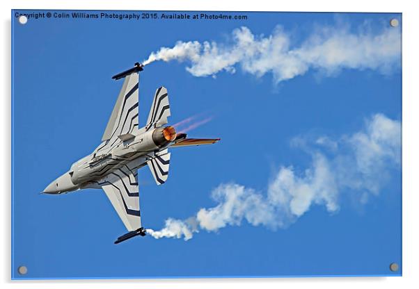  Lockheed Martin F-16A Fighting Falcon Riat 2015 1 Acrylic by Colin Williams Photography