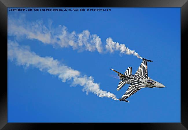  Lockheed Martin F-16A Fighting Falcon Riat 2015 3 Framed Print by Colin Williams Photography