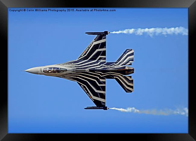   Lockheed Martin F-16 Fighting Falcon Riat 2015 4 Framed Print by Colin Williams Photography