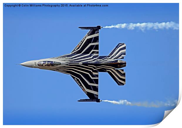   Lockheed Martin F-16 Fighting Falcon Riat 2015 4 Print by Colin Williams Photography