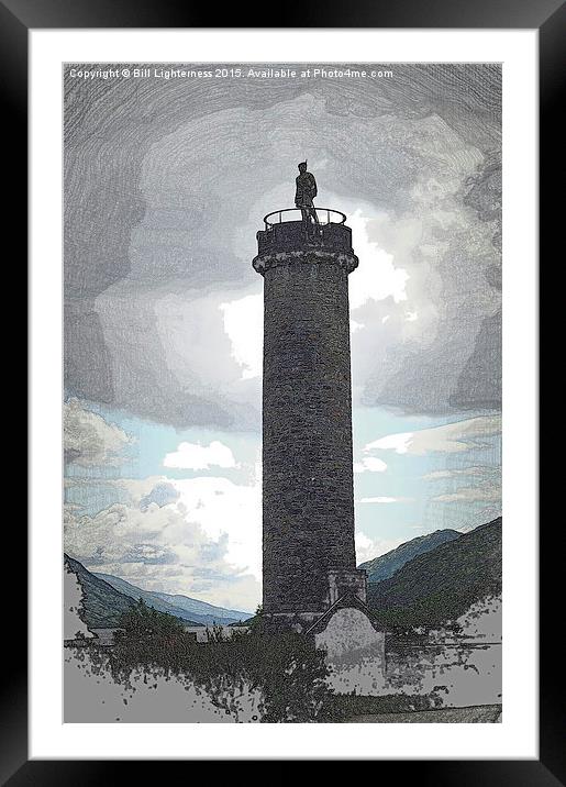  Jacobite Memorial , Glenfinnan  Framed Mounted Print by Bill Lighterness