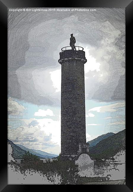  Jacobite Memorial , Glenfinnan  Framed Print by Bill Lighterness