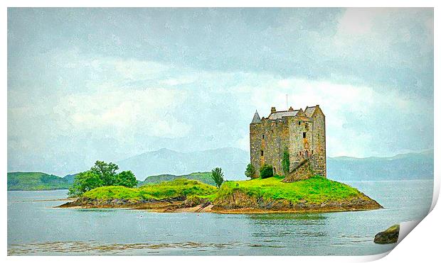  castle stalker - scotland argyll and bute  Print by dale rys (LP)
