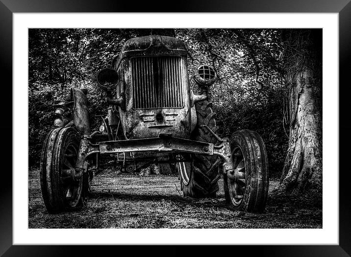  Rusty tractor  Framed Mounted Print by Gary Schulze