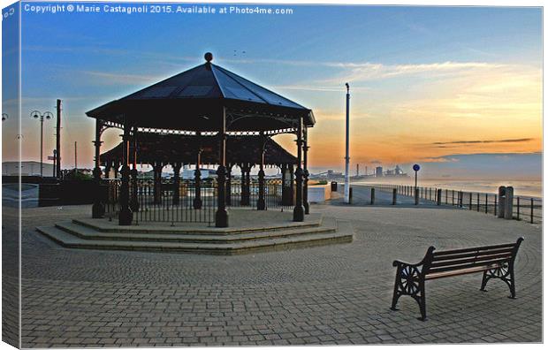   The Band Stand  Canvas Print by Marie Castagnoli