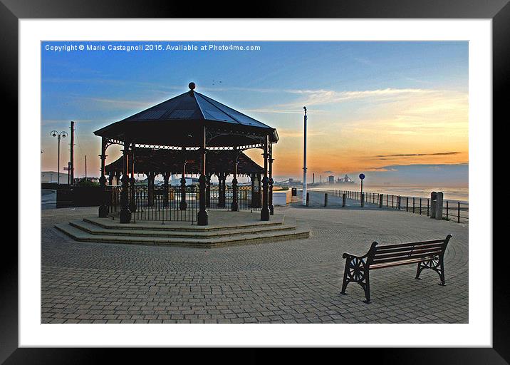   The Band Stand  Framed Mounted Print by Marie Castagnoli