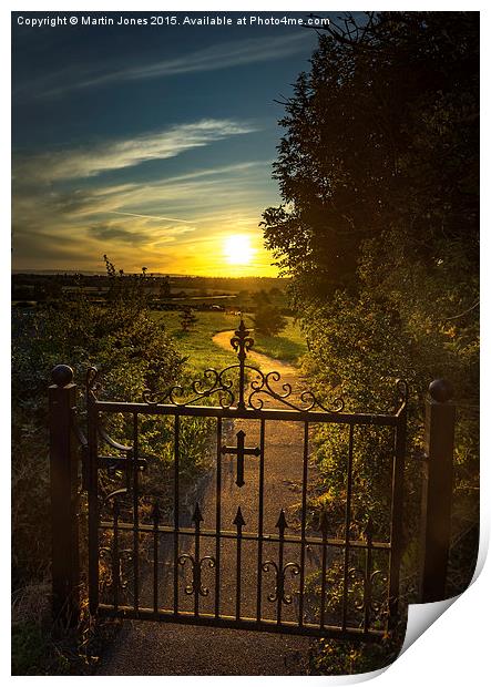  A South Yorkshire Sunset Print by K7 Photography