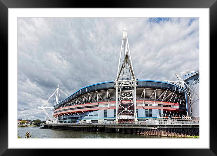 Wales Millennium Stadium Cardiff 3 Framed Mounted Print by Steve Purnell