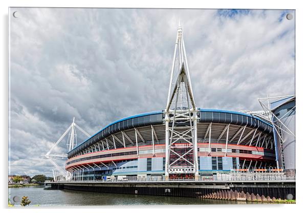 Wales Millennium Stadium Cardiff 3 Acrylic by Steve Purnell