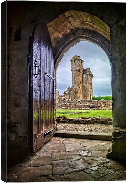 Crossraguel Abbey Tower House  Canvas Print by Valerie Paterson