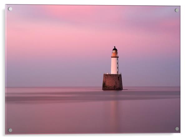 Rattray Head Lighthouse at Sunset Acrylic by Maria Gaellman