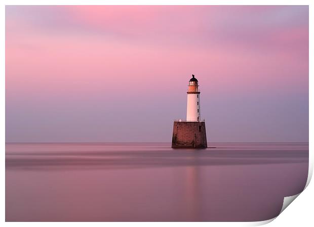 Rattray Head Lighthouse at Sunset Print by Maria Gaellman