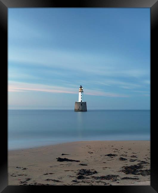 Rattray Head Lighthouse at Sunset Framed Print by Maria Gaellman