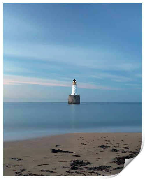 Rattray Head Lighthouse at Sunset Print by Maria Gaellman