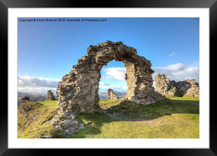  Castell Dinas Brân (Summer) Framed Mounted Print by David Bretnall