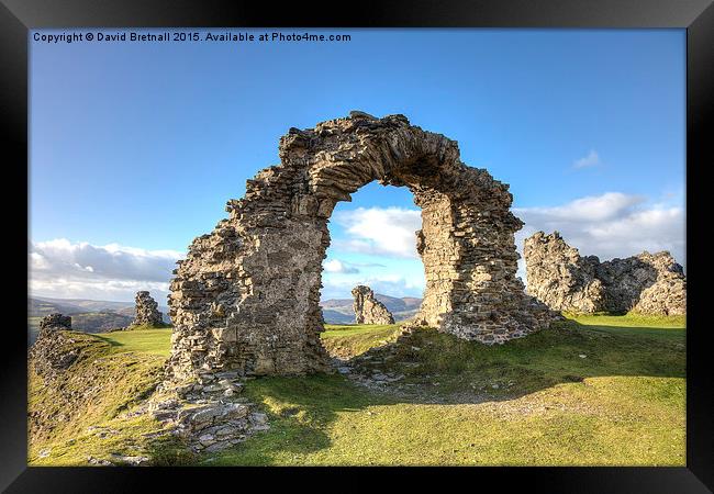  Castell Dinas Brân (Summer) Framed Print by David Bretnall