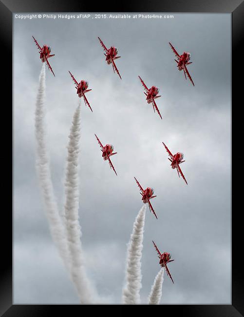  Red Arrows at Yeovilton (5) Framed Print by Philip Hodges aFIAP ,