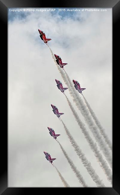  Red Arrows at Yeovilton (6)  Framed Print by Philip Hodges aFIAP ,