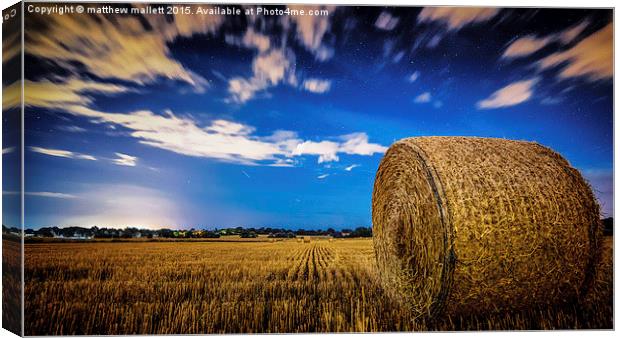 Night Time Shine In Beaumont  Canvas Print by matthew  mallett