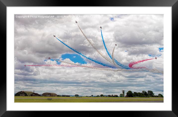 Red Arrows (9) The Big Picture  Framed Mounted Print by Philip Hodges aFIAP ,