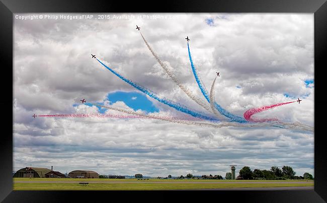Red Arrows (9) The Big Picture  Framed Print by Philip Hodges aFIAP ,