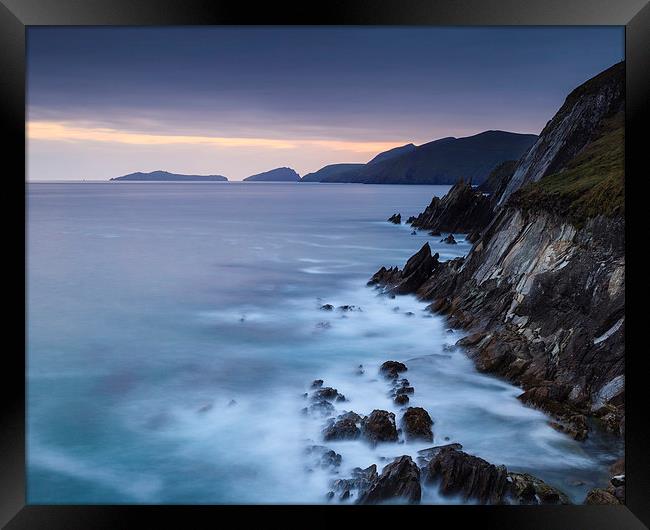  Coumeenole Twilight Framed Print by Graham Daly