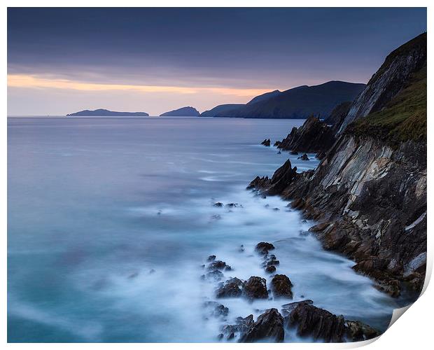  Coumeenole Twilight Print by Graham Daly