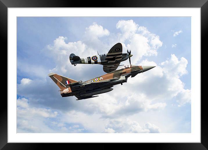 Spitfire Typhoon Framed Mounted Print by J Biggadike