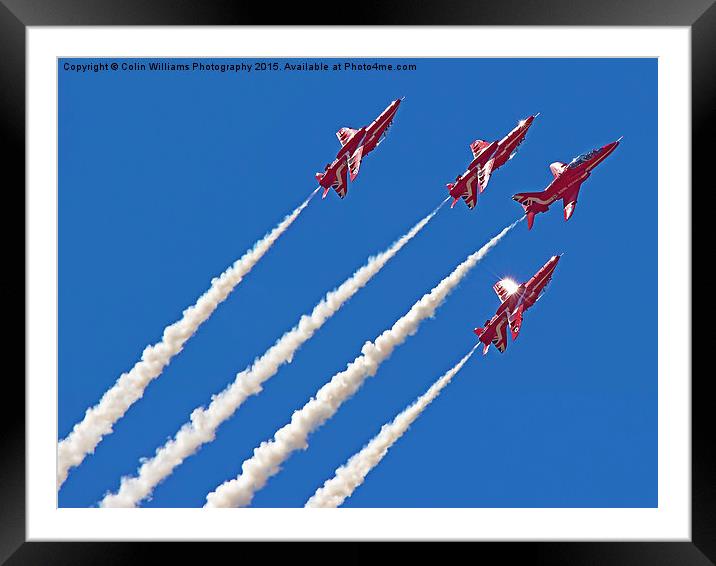  The Red Arrows RIAT 2015 8 Framed Mounted Print by Colin Williams Photography