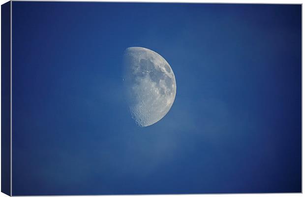  the Moon and the clouds Canvas Print by Dean Messenger
