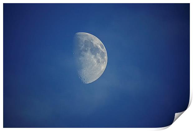  the Moon and the clouds Print by Dean Messenger