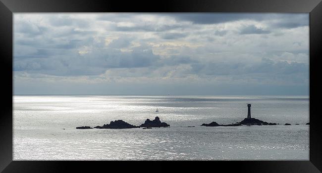  Longships Lands End Framed Print by David Wilkins