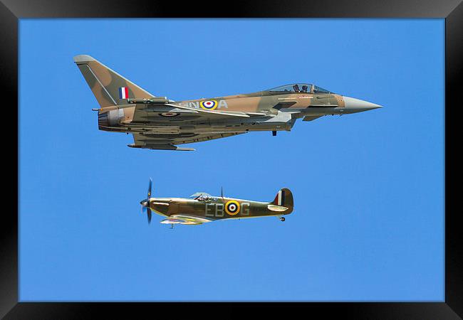 Battle of Britain Synchro Pair RIAT 2015 Framed Print by Oxon Images